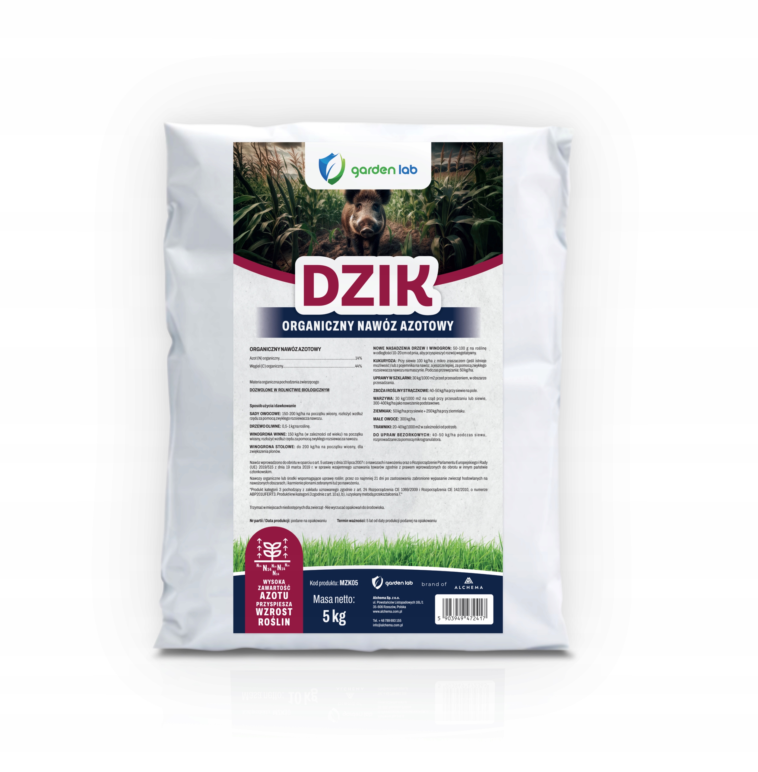 Divočák – odpuzuje divokou zvěř a ptactvo – 5 kg