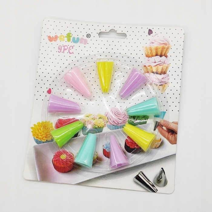 ZESTAW TYLEK CUKIERNICZYCH DO OZDOBY CIAST TORTÓW Kolor wielokolorowy