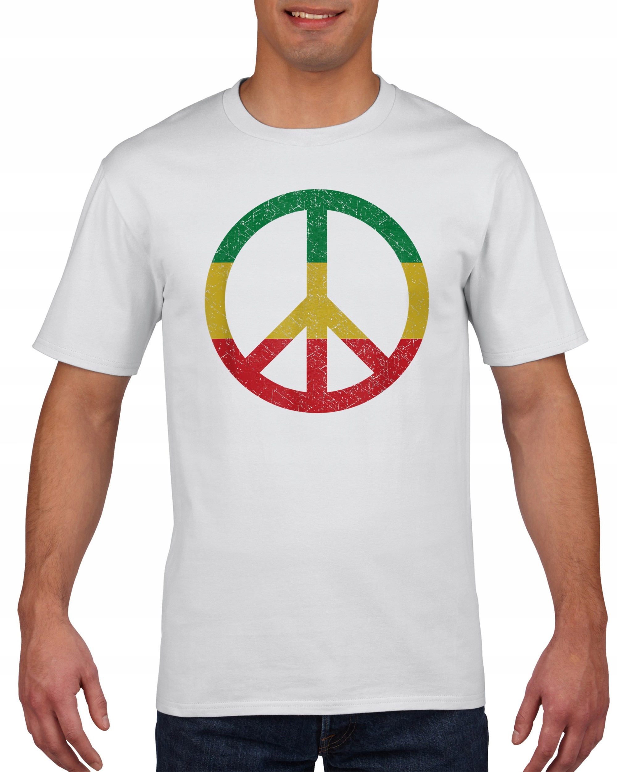 

Koszulka męska Peace Love Reggae Jamajka L