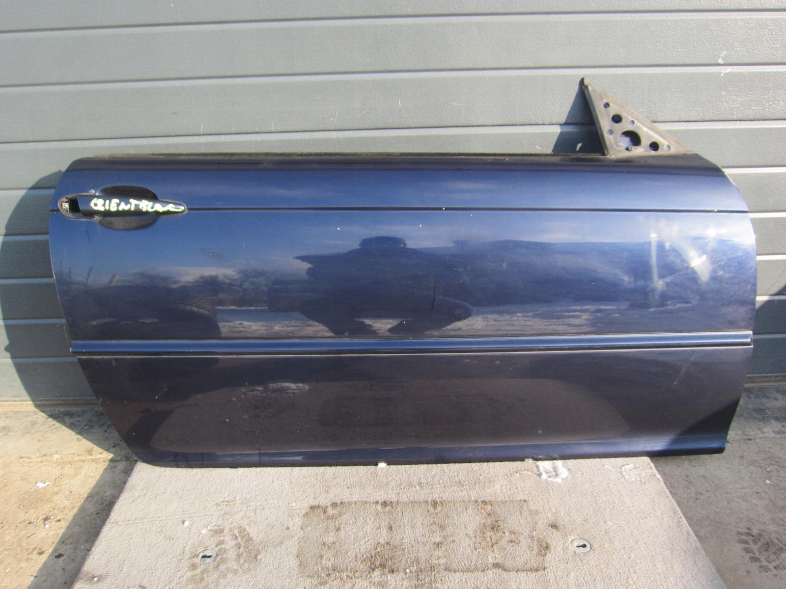 BMW E46 COUPE door right front ORIENTBLAU 317