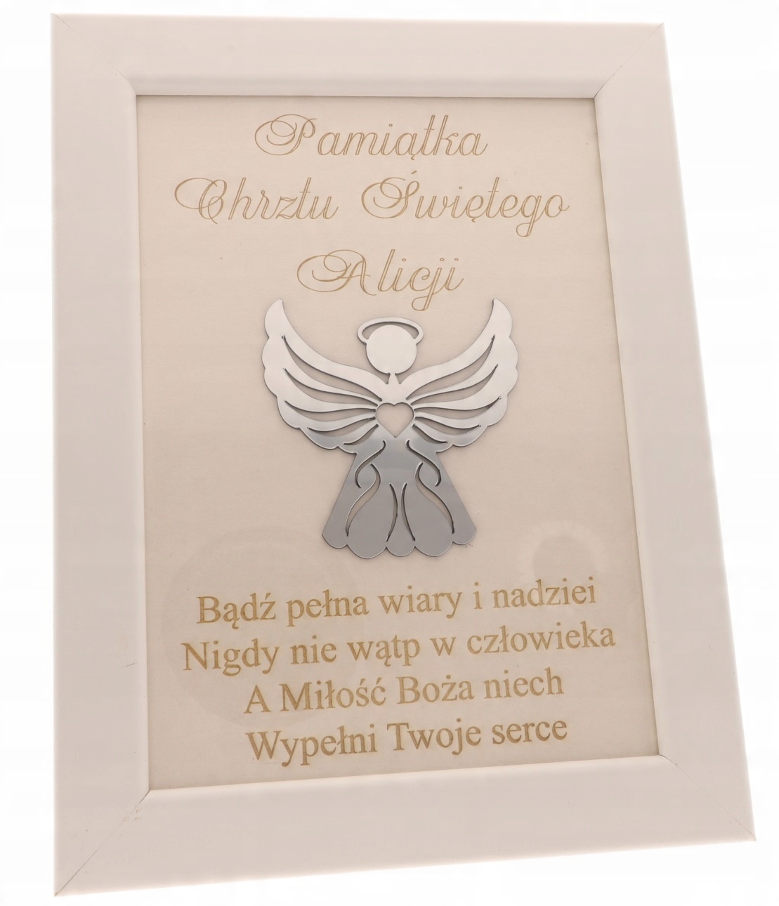 

Pamiątka Chrztu Świętego Roczku dowolny Grawer