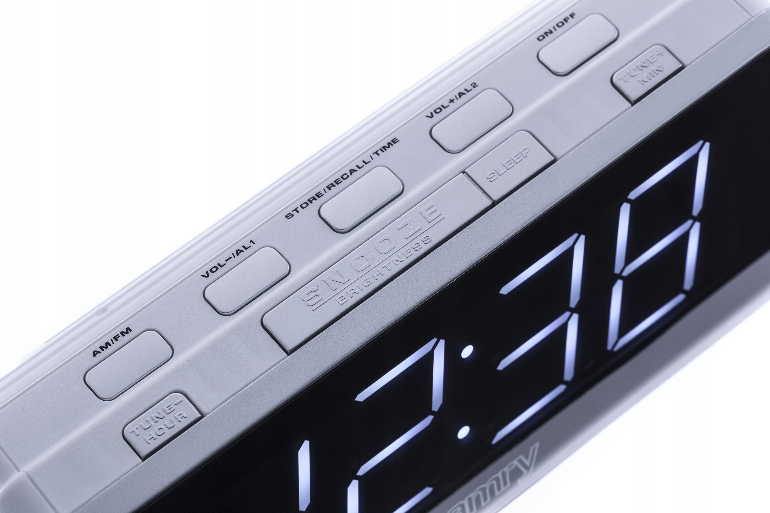 Radiobudzik CR 1156 LED FM/AM 2 Alarmy Drzemka Czarny Camry
