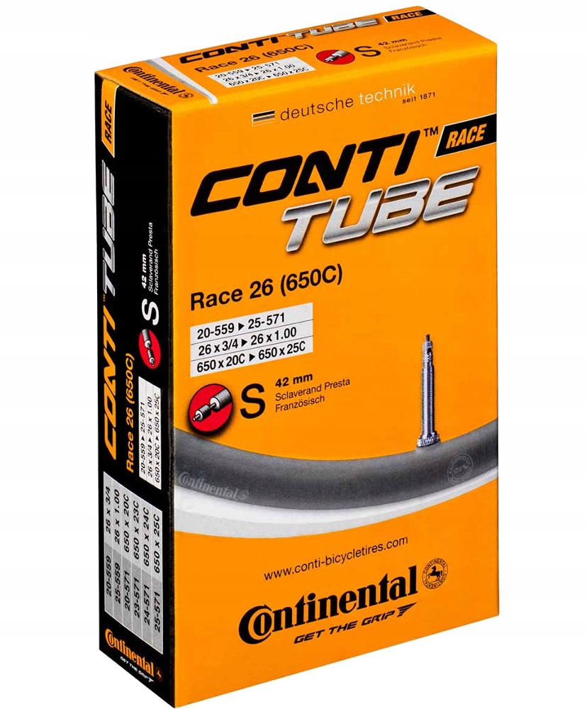 

Dętka 26'' Continental Race Presta 42mm 20/25-559