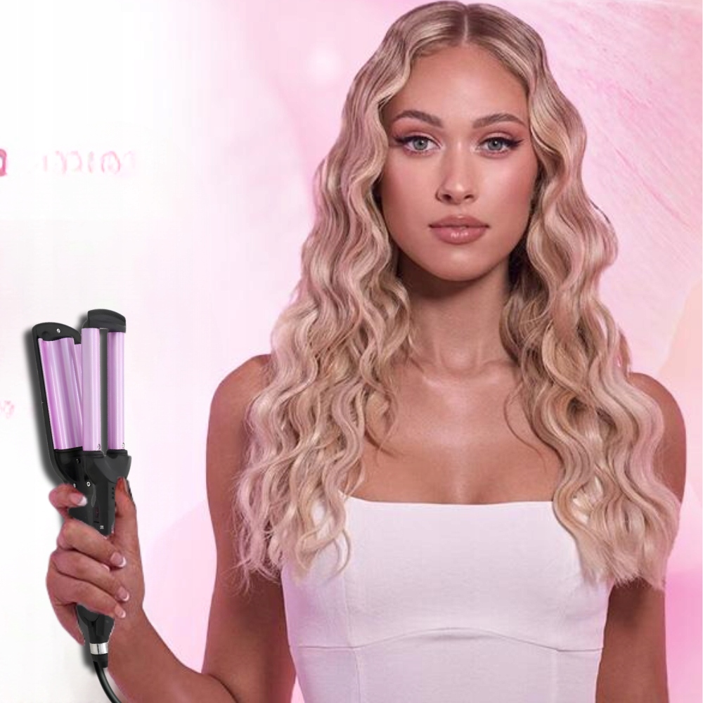 LOKÓWKA DO WŁOSÓW KEMEI FALOWNICA CERAMICZNA KARBOWNICA 55W TPC 200 Moc 55 W