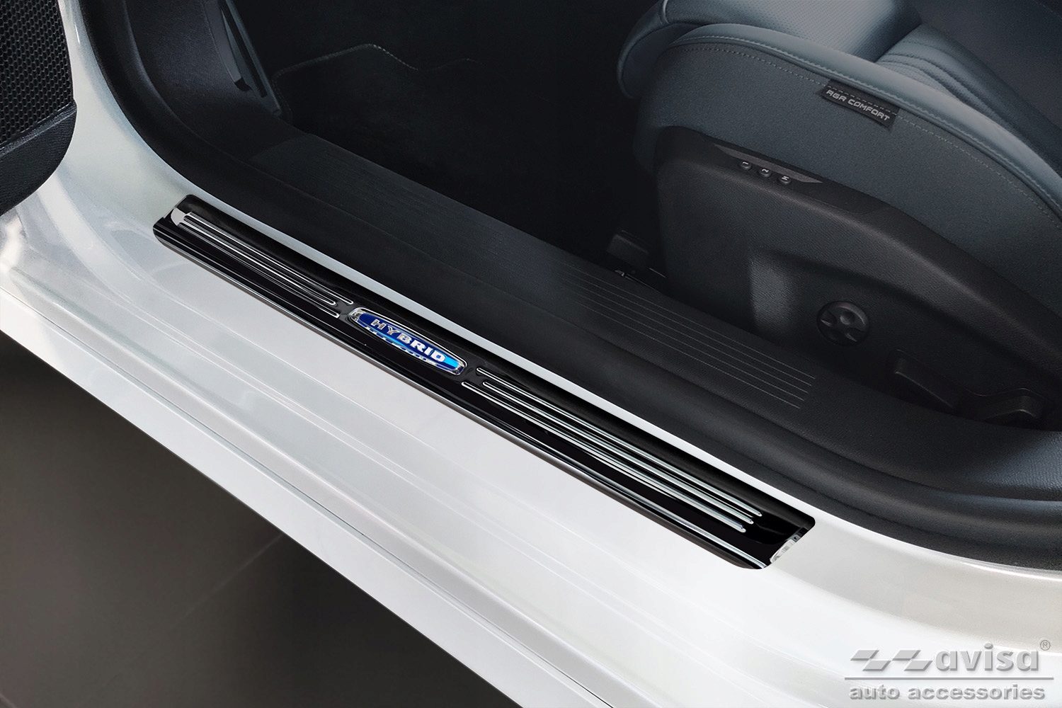 PEUGEOT 308 III NAKŁADKI PROGOWE LISTWY NA PROGI STALOWE Producent Avisa