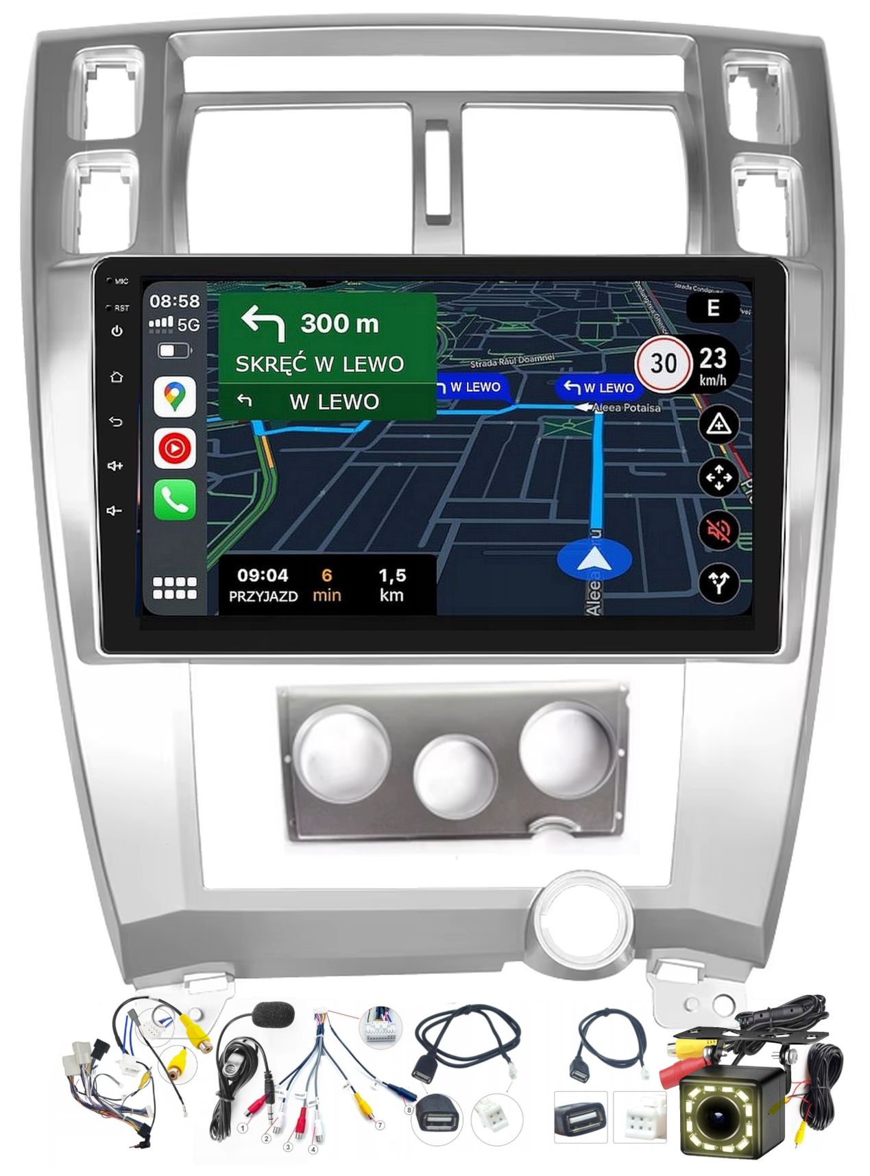 Autorádio Hyundai Tucson 2004-2009 Carplay Android-auto Usb
