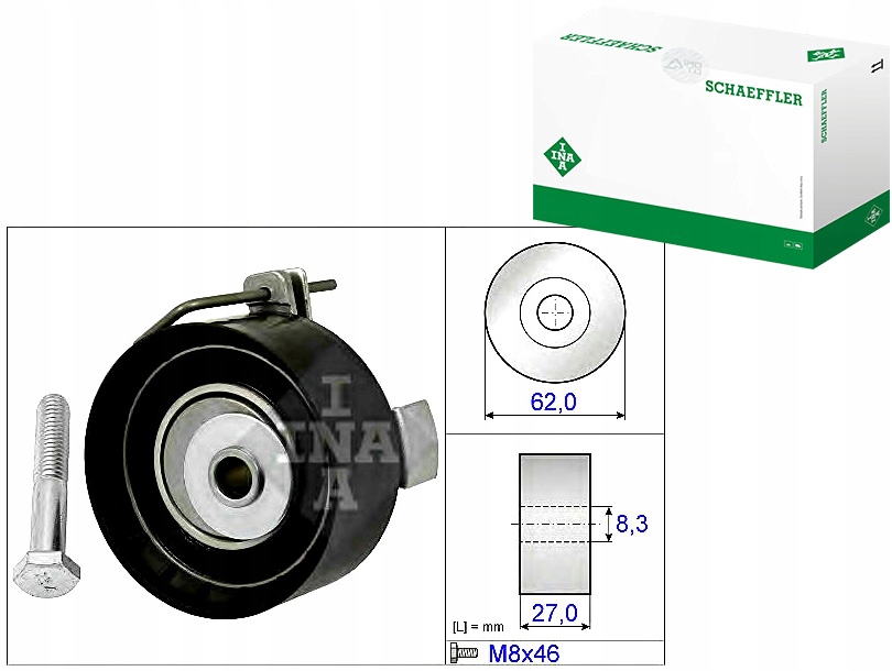 INA531 0813 10 Rolka Rozvodového Řemene Ford 1,25- Asistent řidiče #33