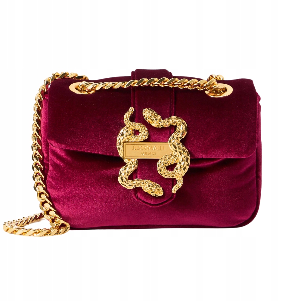 Just Cavalli Malinová psaníčko Iconic Iconic Snakes Puffy Styl 3