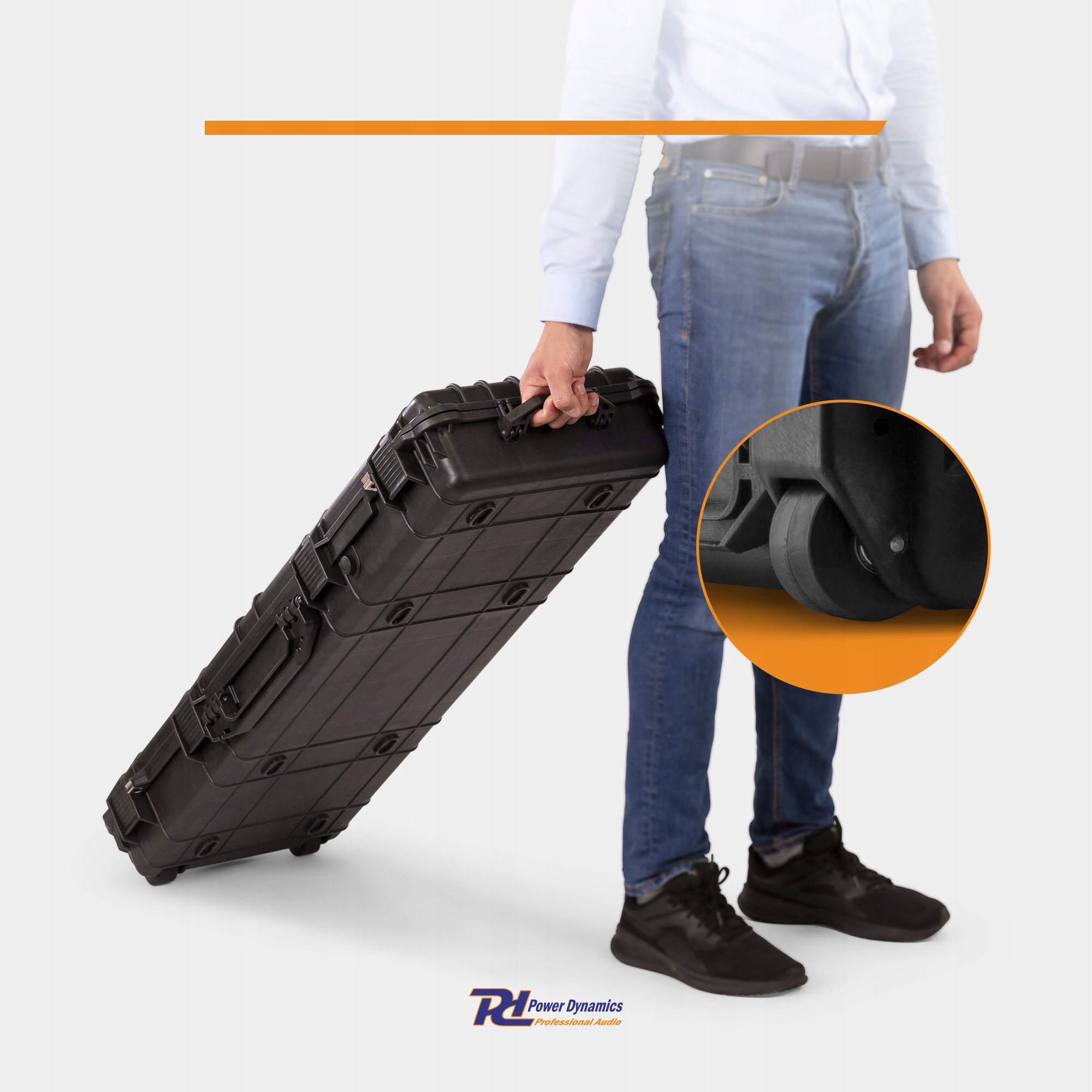 Duża walizka transportowa Uniwersalna IP67 na sprzęt elektroniczny foto Model GIGCase38T