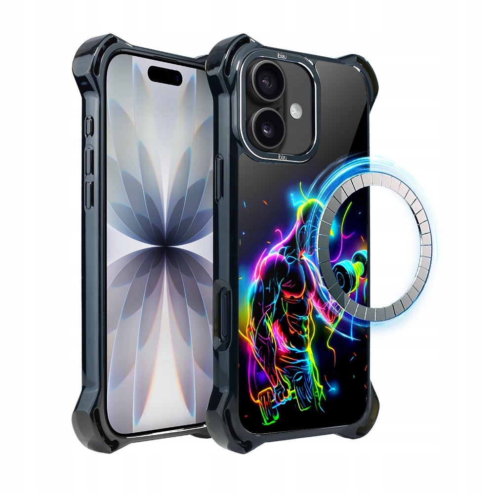 Pouzdro pro iPhone 17 Ibizu DropGuard Ultra s MagSafe, #ElectroMove, Je tam energie