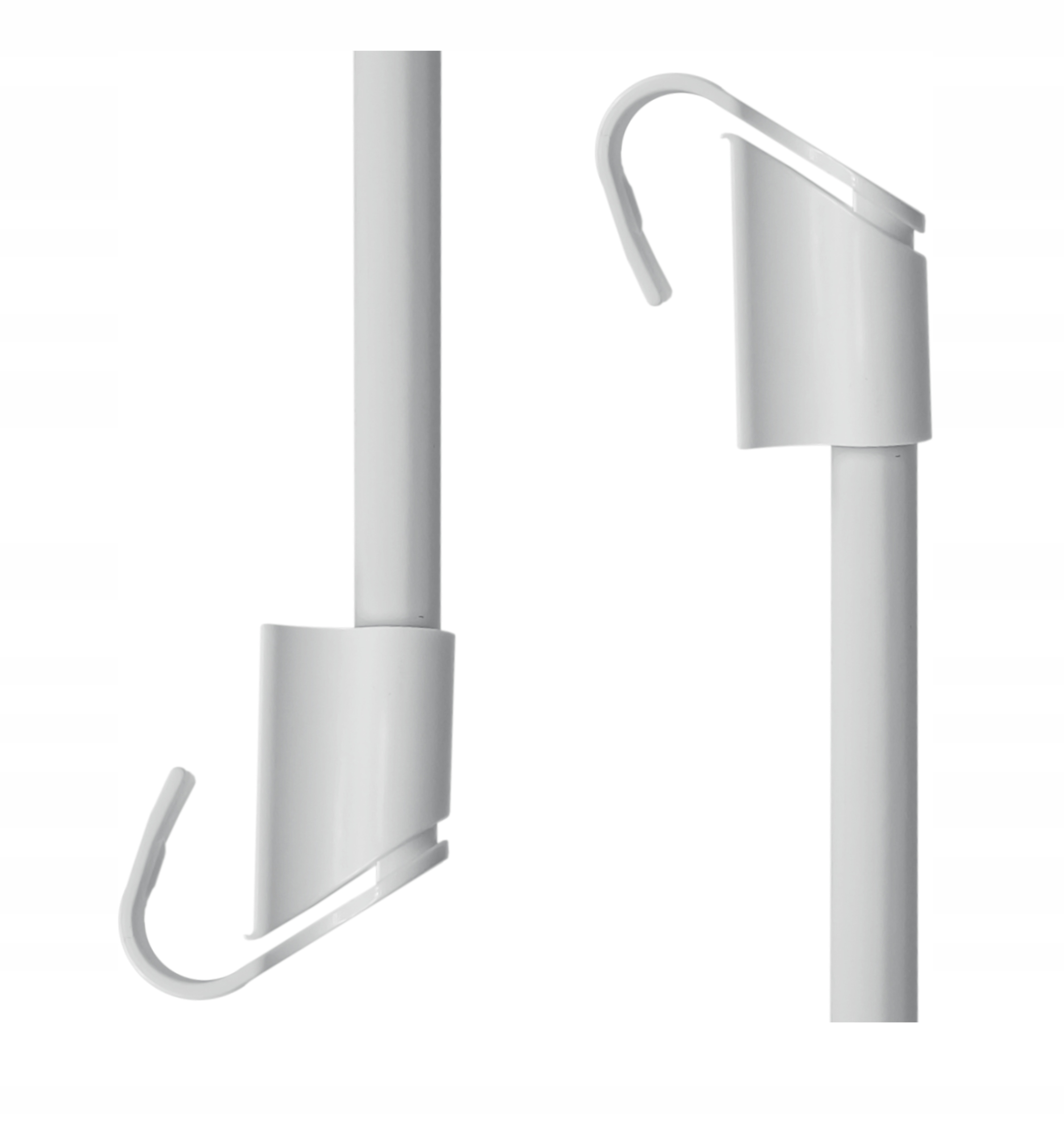 MINI KARNISZ TELESKOPOWY rozsuwany bez wiercenia 75-125 CM BIAŁY Marka ESTAdeco