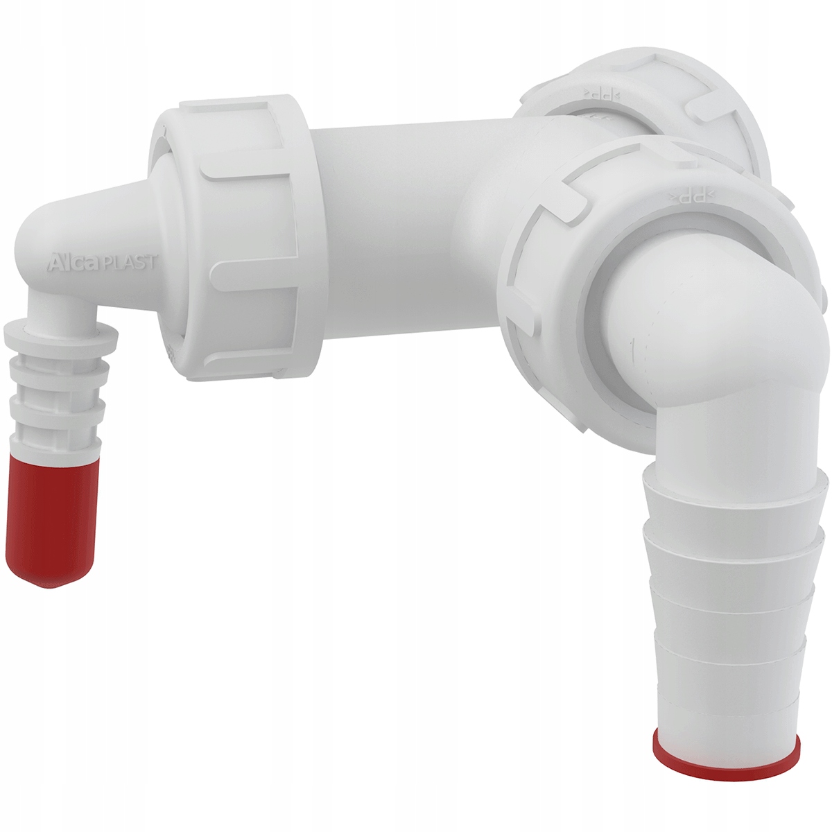 Kolano podwójne Alcaplast P149Z z zaworem