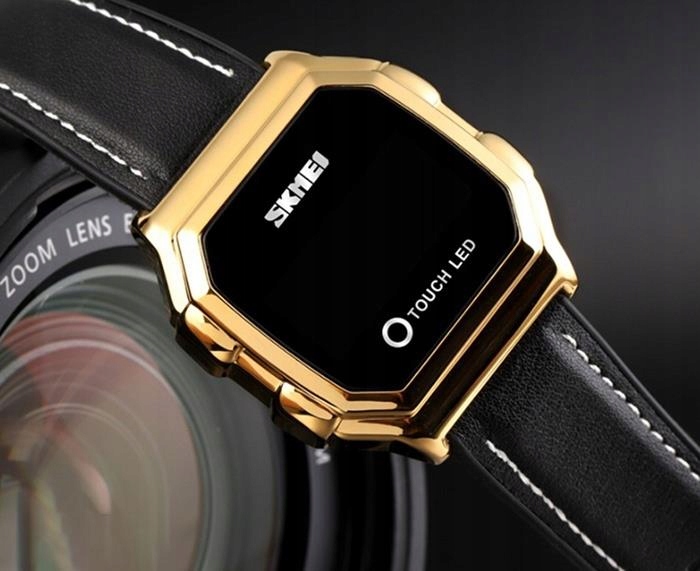 Zegarek męski SKMEI bransoleta dotykowy ekran LED Wodoszczelność 30m = WR30
