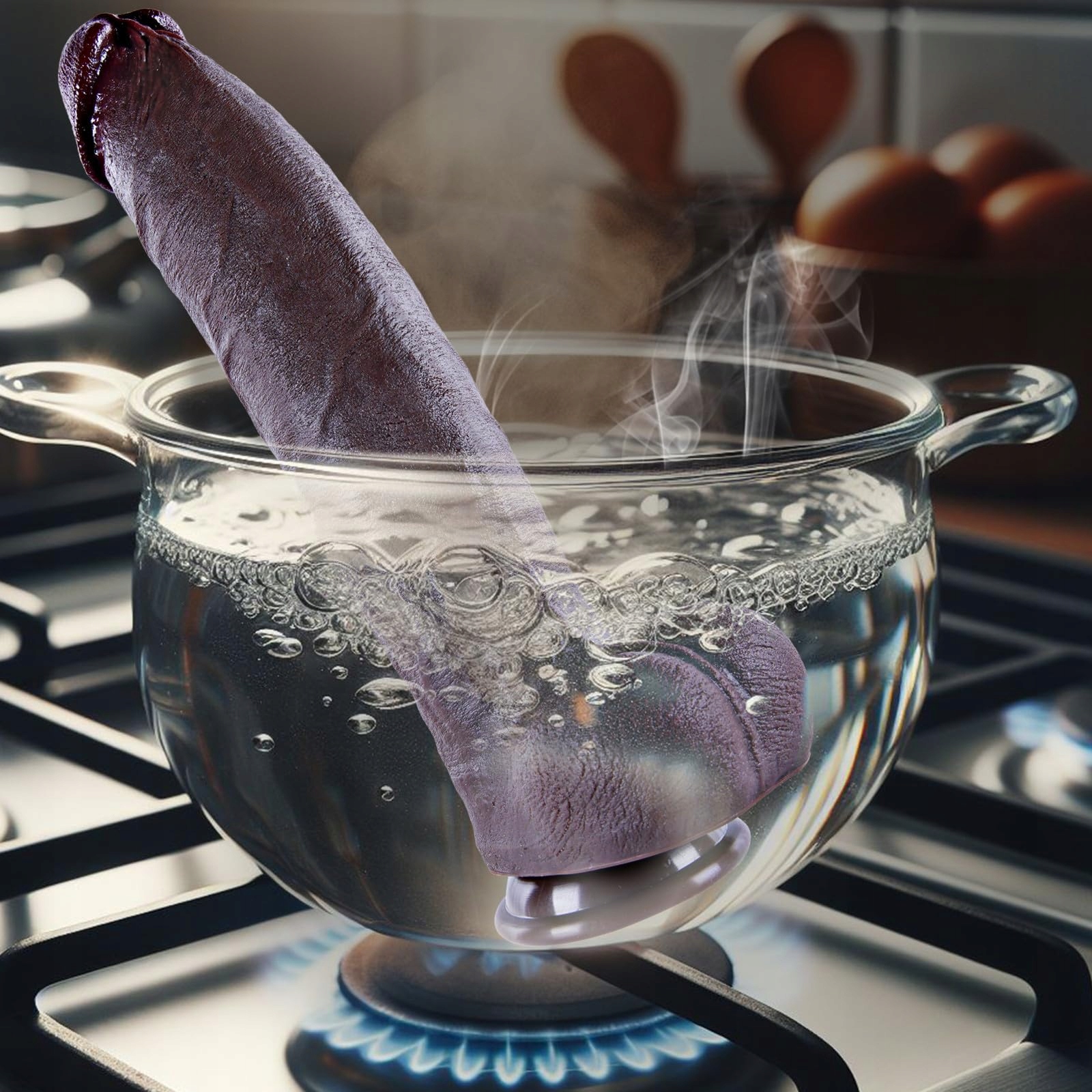 REALISTISCHER Czarny Dildo 31 cm Duży Silikonowy Z Przyssawką Realistyczny — miniatura 5