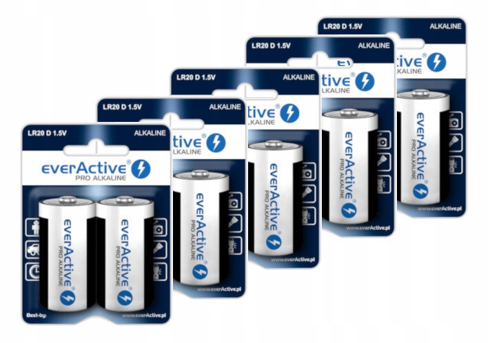 

Baterie profesjonalne alkaliczne everActive LR20 D