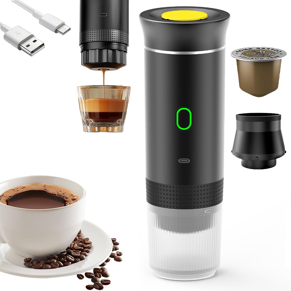 Przenośny Ekspres Do Kawy 60mL Turystyczny Bezprzewodowy Samochodowy