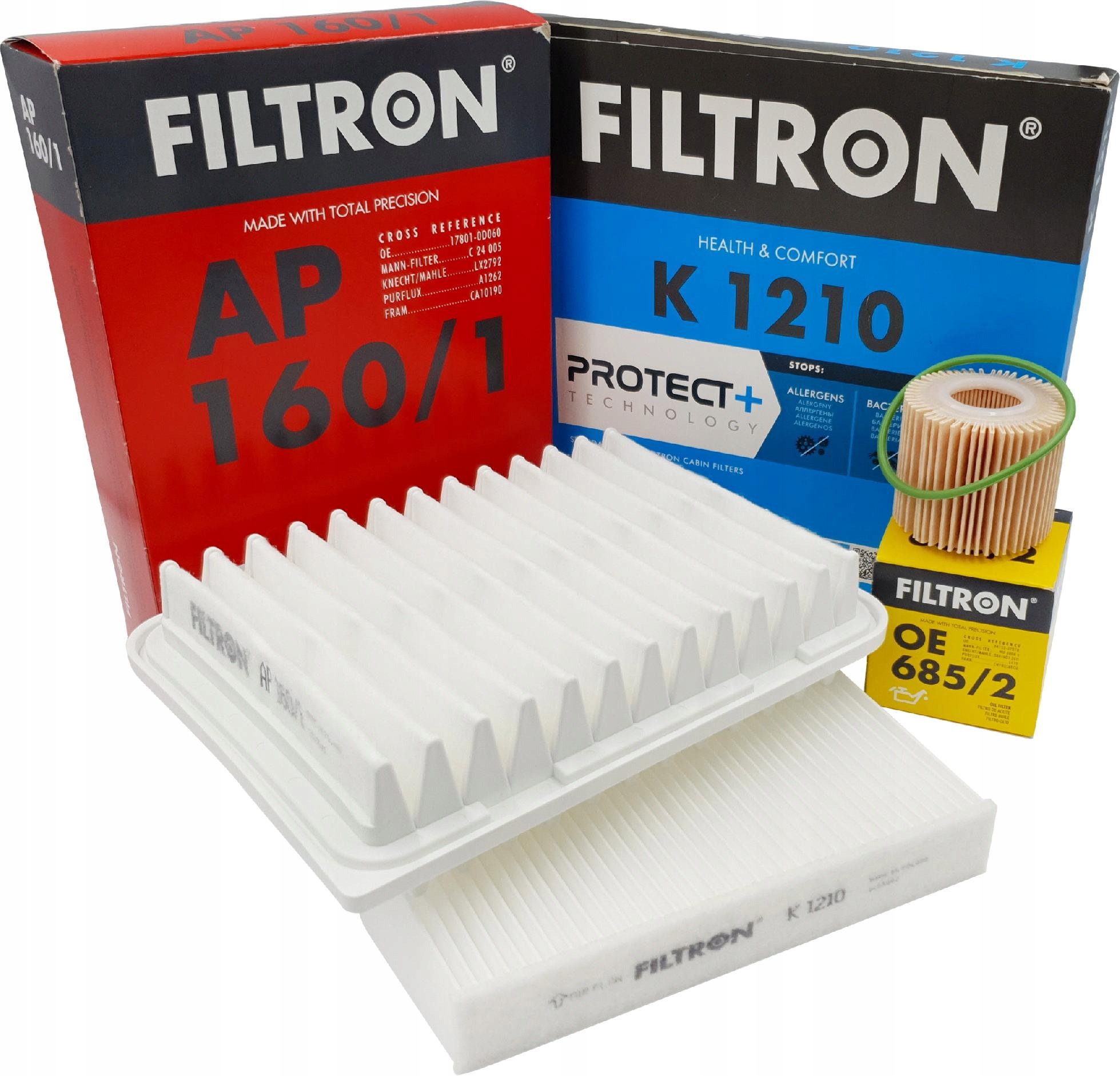 ZESTAW FILTRÓW TOYOTA AVENSIS T27 1.8 FILTRON