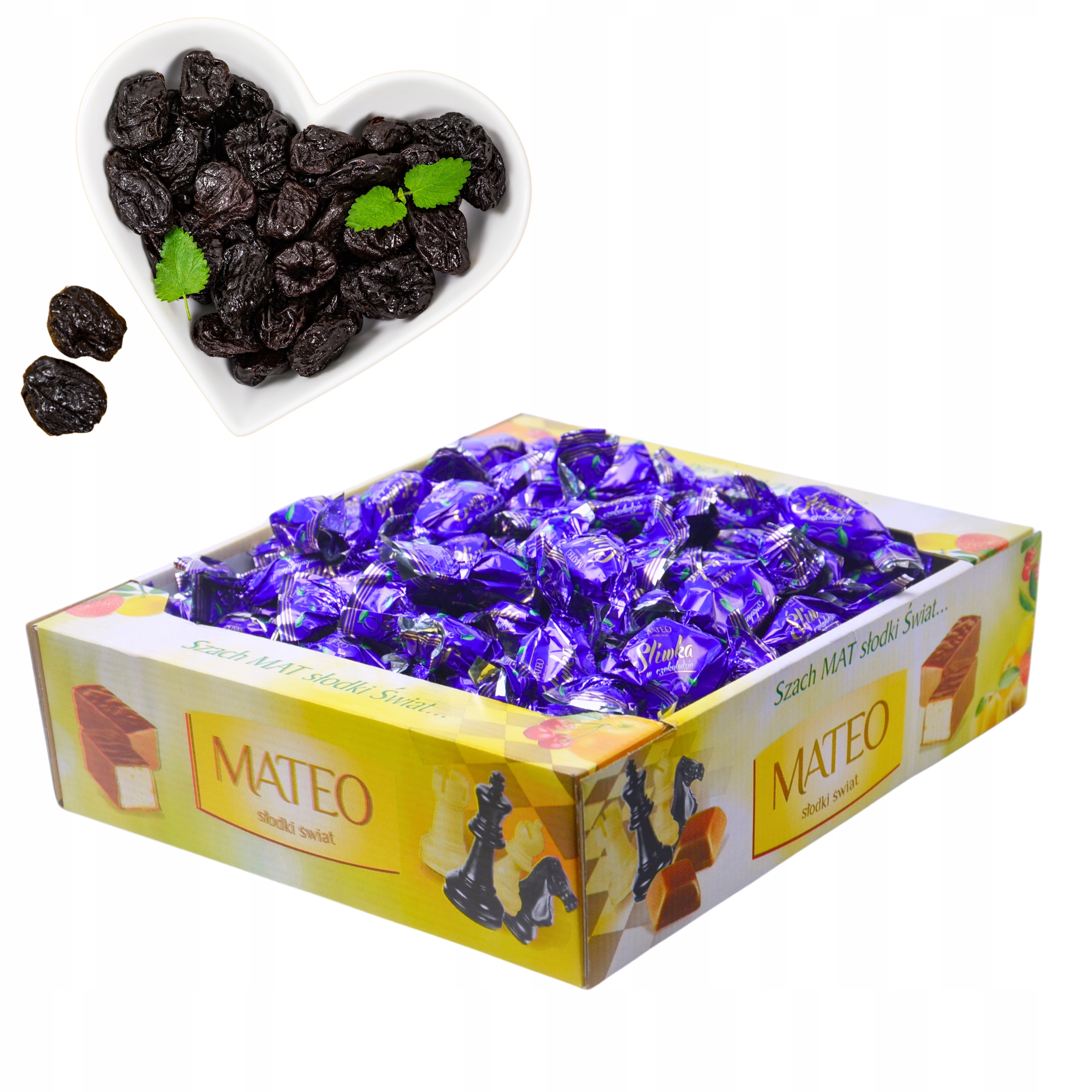 Śliwka w czekoladzie Mateo 2 kg XXL Naturalne