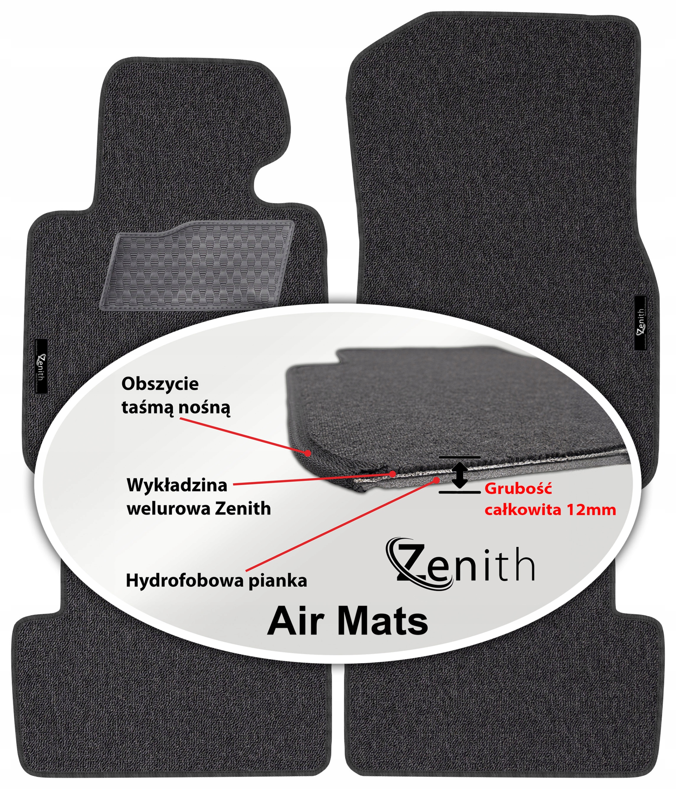 Bmw 4 F33 Cabrio 2014-2020 Velúrové koberčeky do auta Zenith Air Mats