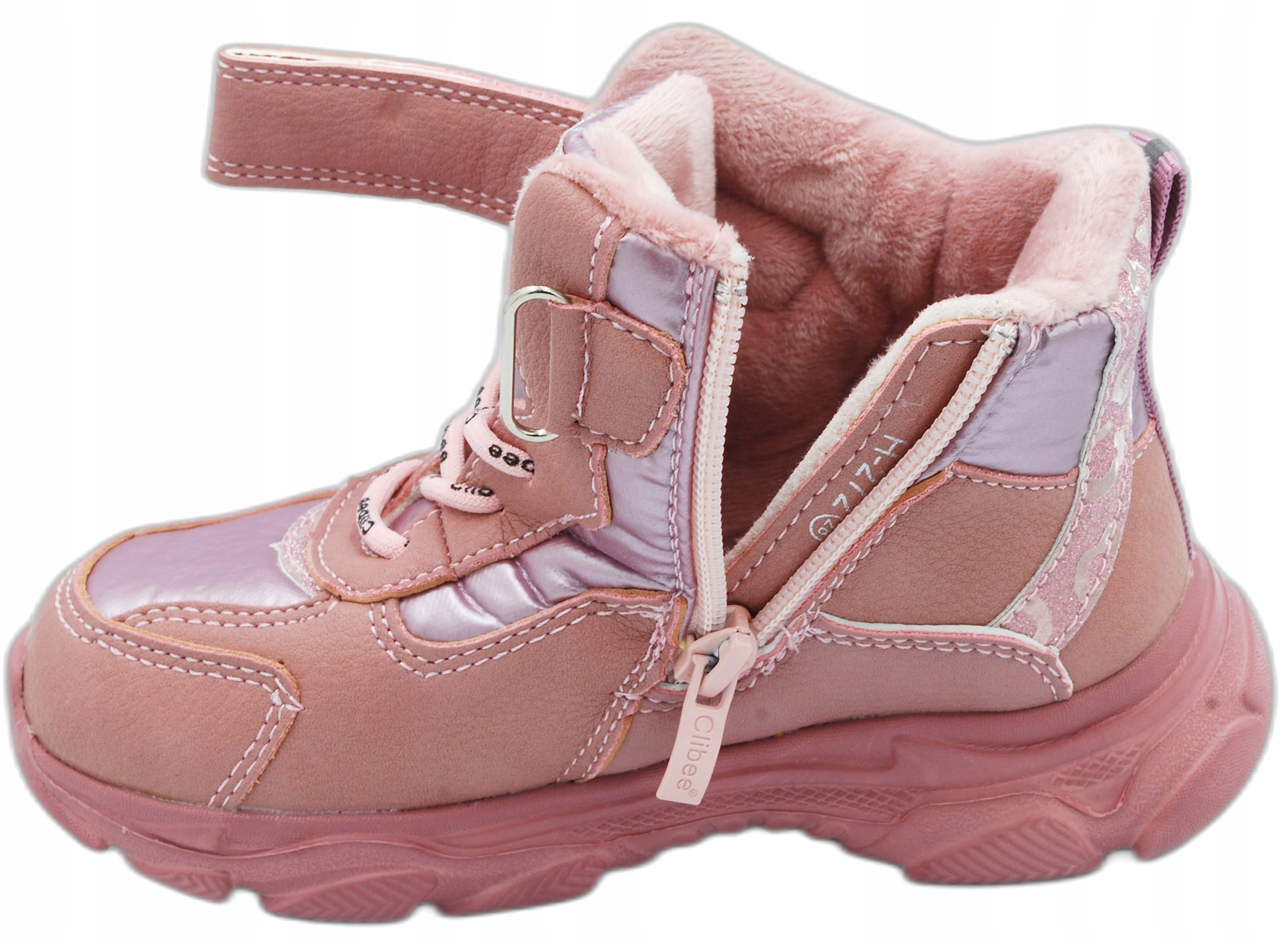 OCIEPLANE PÓŁBUTY TRZEWIKI NA SUWAK r.28 / 17,8cm Marka Clibee