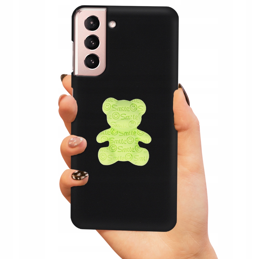 Pouzdro Matné Černé Pro Samsung S30 Zelený Medvídek