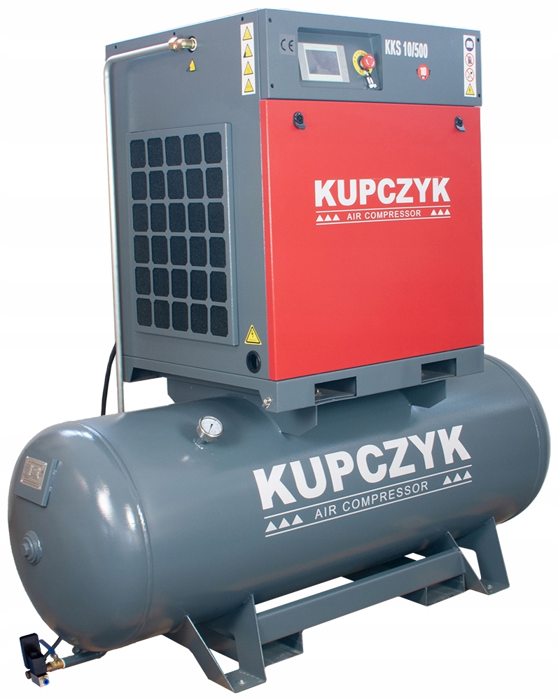Kompresor śrubowy Kupczyk KKS 10/500 970 l/min automatyczny spust kondensat Model KKS 10/300