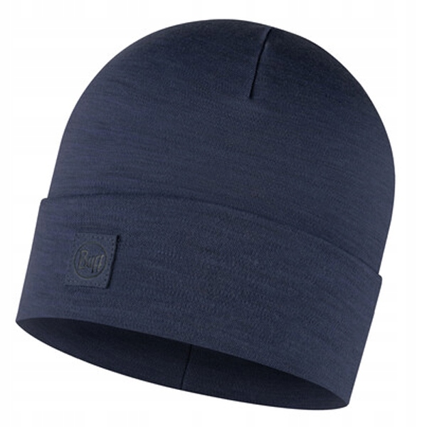 Buff czapka zimowa ciepła wełna merino heavyweight denim granat