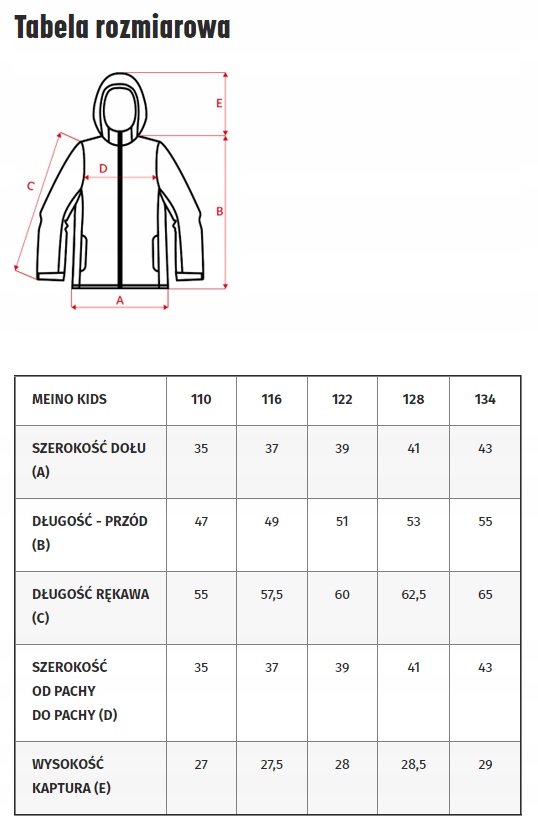 Dziecięcy softshell MARTES MEINO KIDS Fason softshell