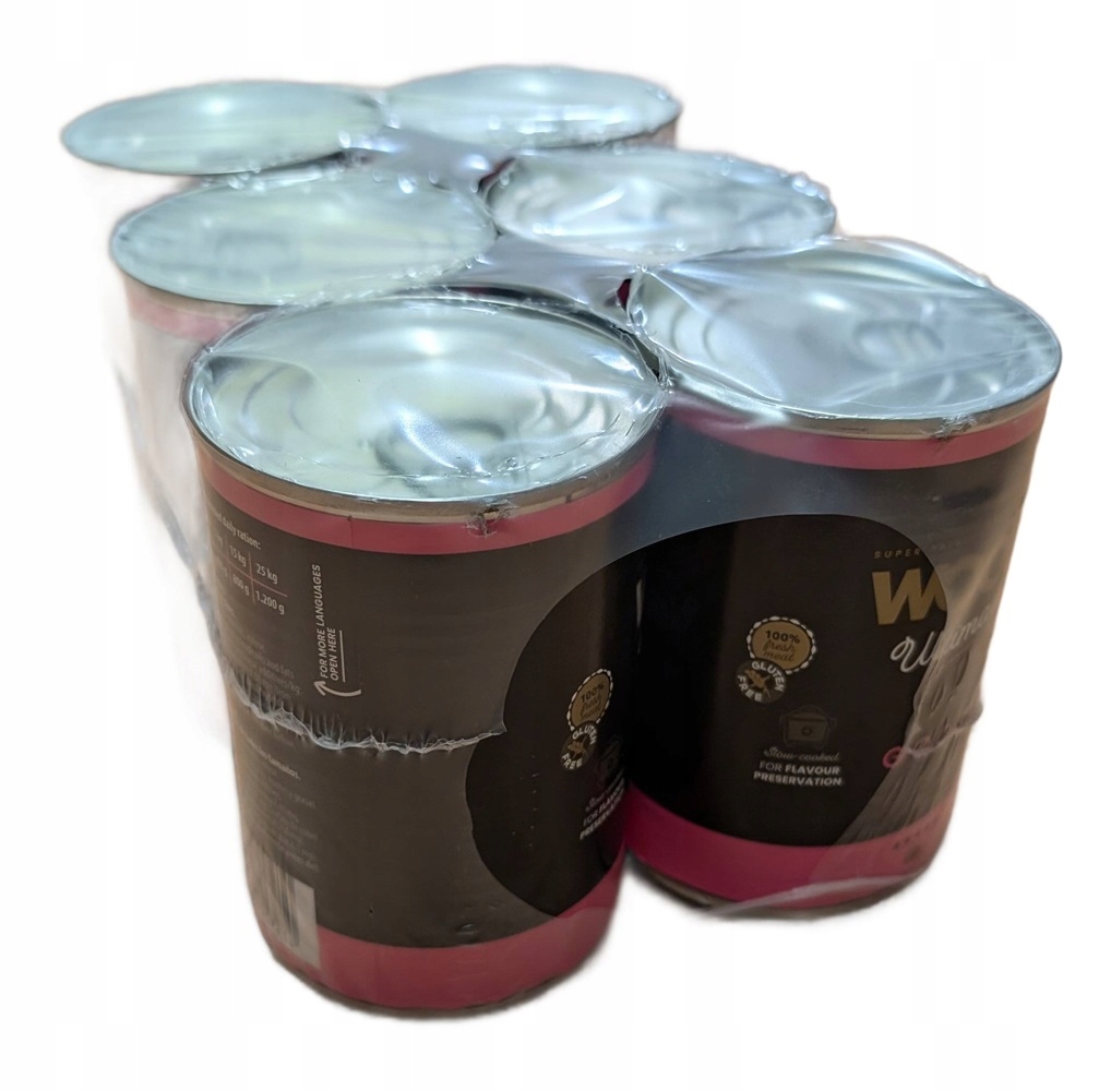 Levně Woolf Ultimate Dog Can Goose & Raspberry Monoproteinová husí svařák 6x400 g