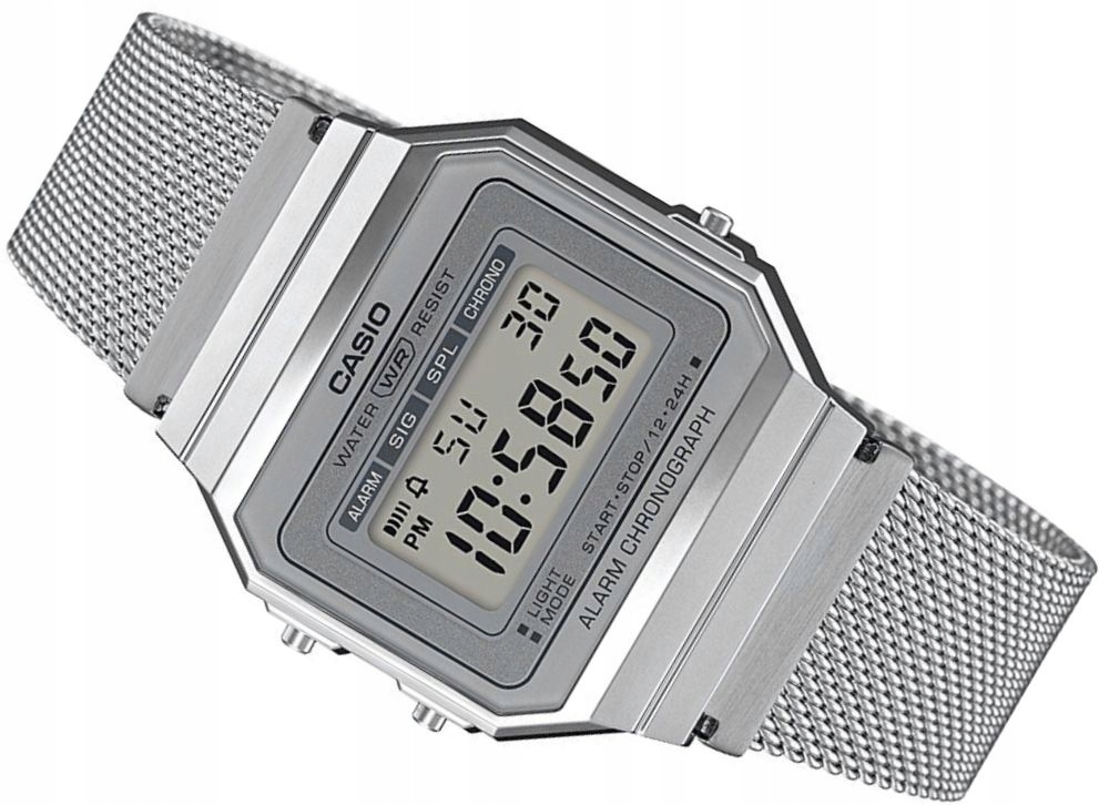 

Modny Zegarek Casio A700WEM-7A Retro Slim Mesh Box