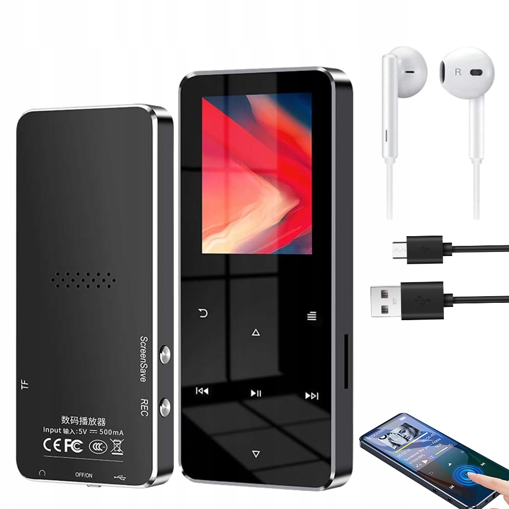 Odtwarzacz MP4 MP3 16 GB Bluetooth 5.0 Radio HiFi