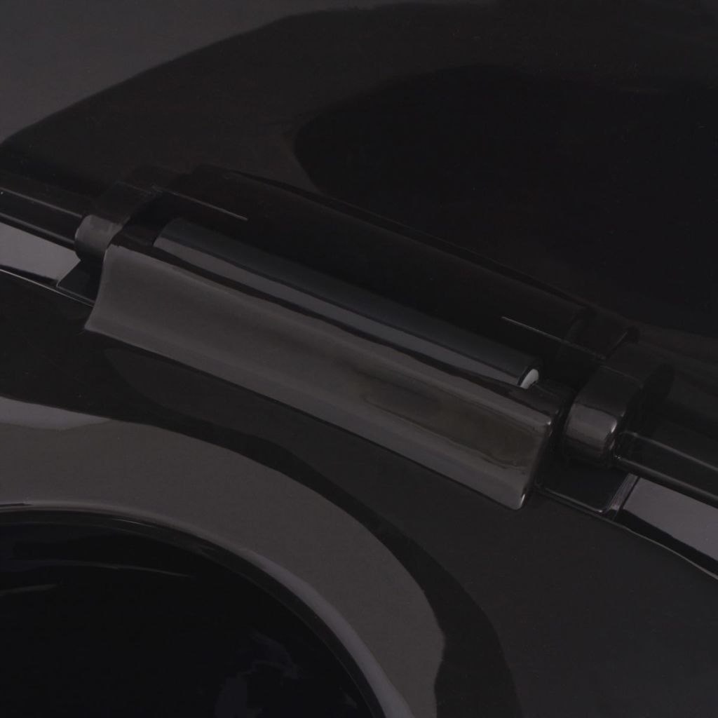 PODWIESZANA TOALETA CERAMICZNA, CZARNA Marka VidaXL