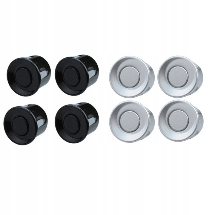 Czujniki cofania PARKOWANIA LCD 4x sensory złącza SERWISOWE różne kolory Zasięg ostrzegania 2 m