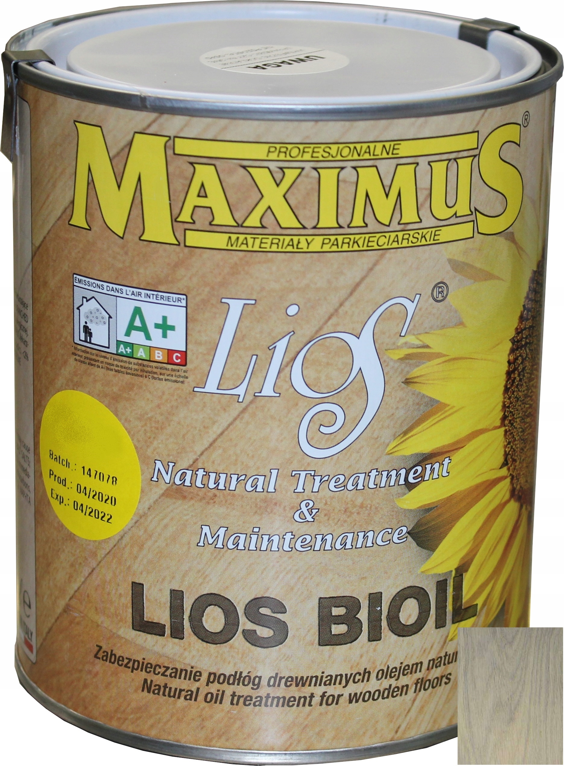 Maximus Lios Bioil Titanium Grey 1L – olej na podlahy