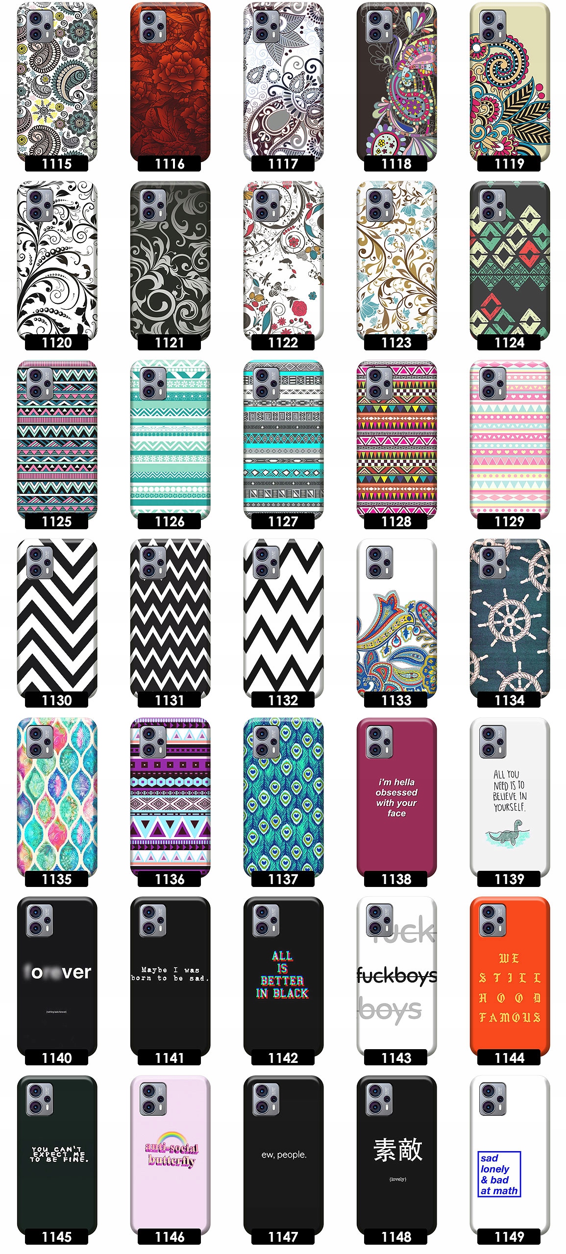 ETUI DO MOTOROLA MOTO G13 G23 WZORY BESTSELLER Typ plecki