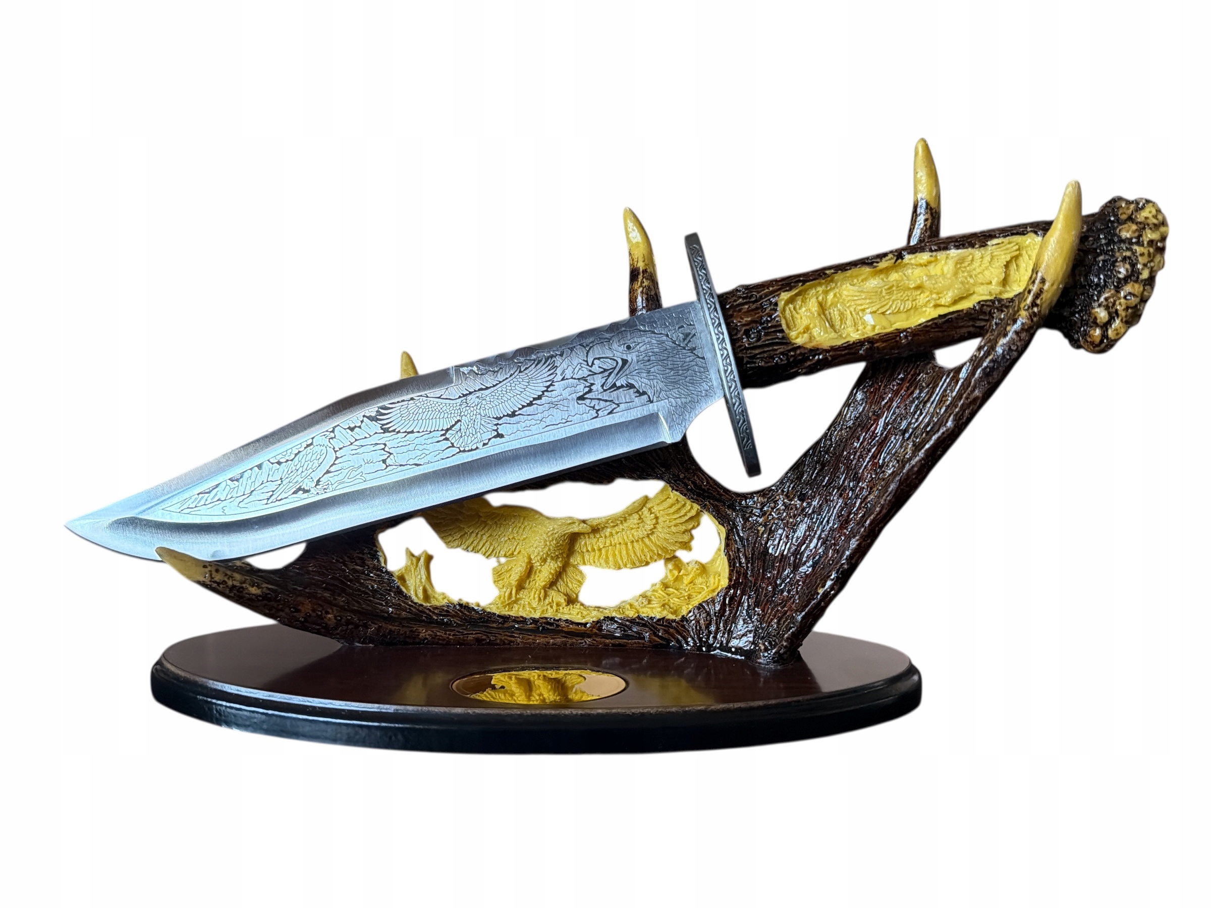 Duży Kordzik Myśliwski Orzeł Poroże Dla Myśliwego 38 CM HK109035