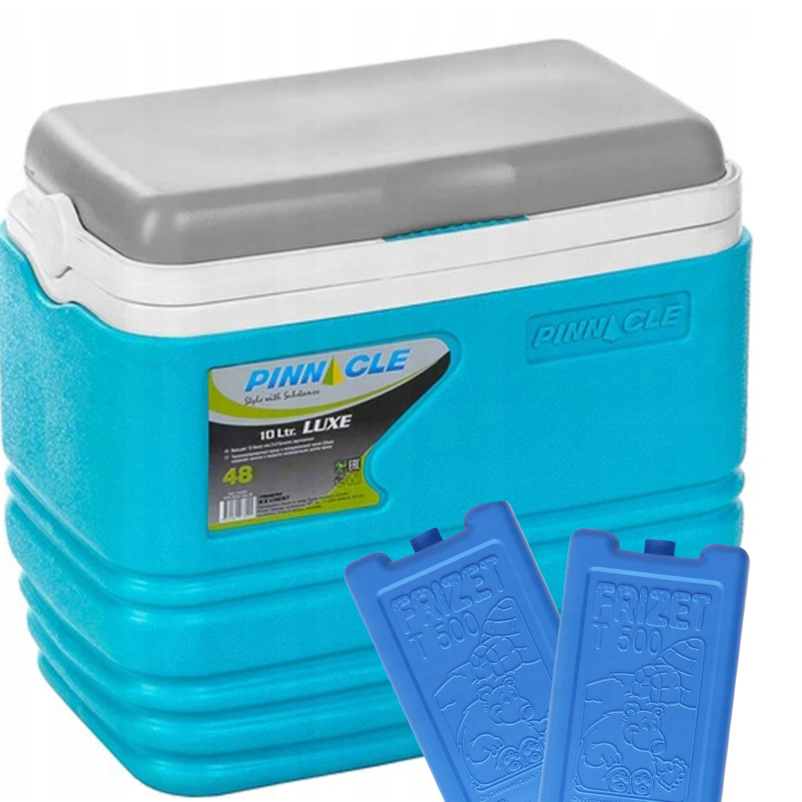 Sada kempingová chladnička Pinnacle Tpx 7013 10L Tyrkysová +2 gelové náplně