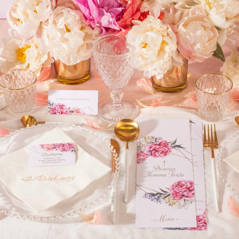 ALBUM na zdjęcia prezent na I Komunię Św. Sweet Peony