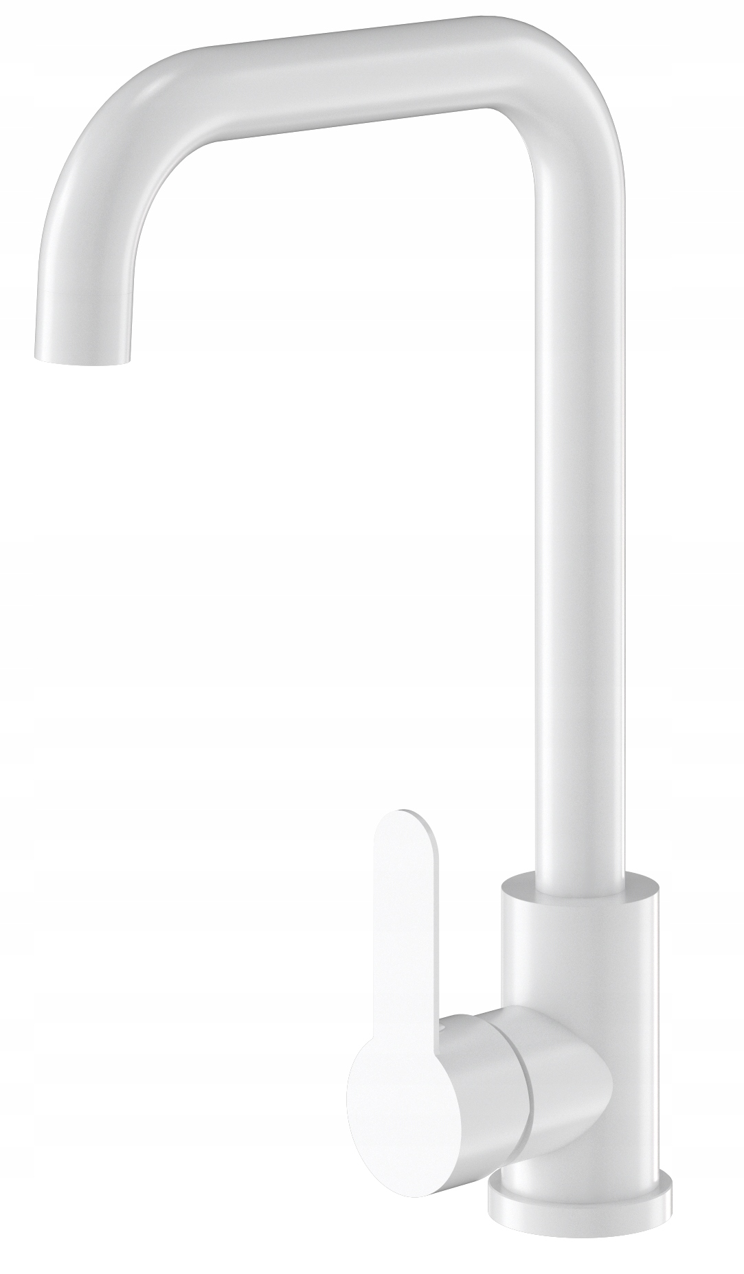 Kuchyňská Baterie Do Dřezu Jednoduchá, Bílá, Ocelová, Klasická