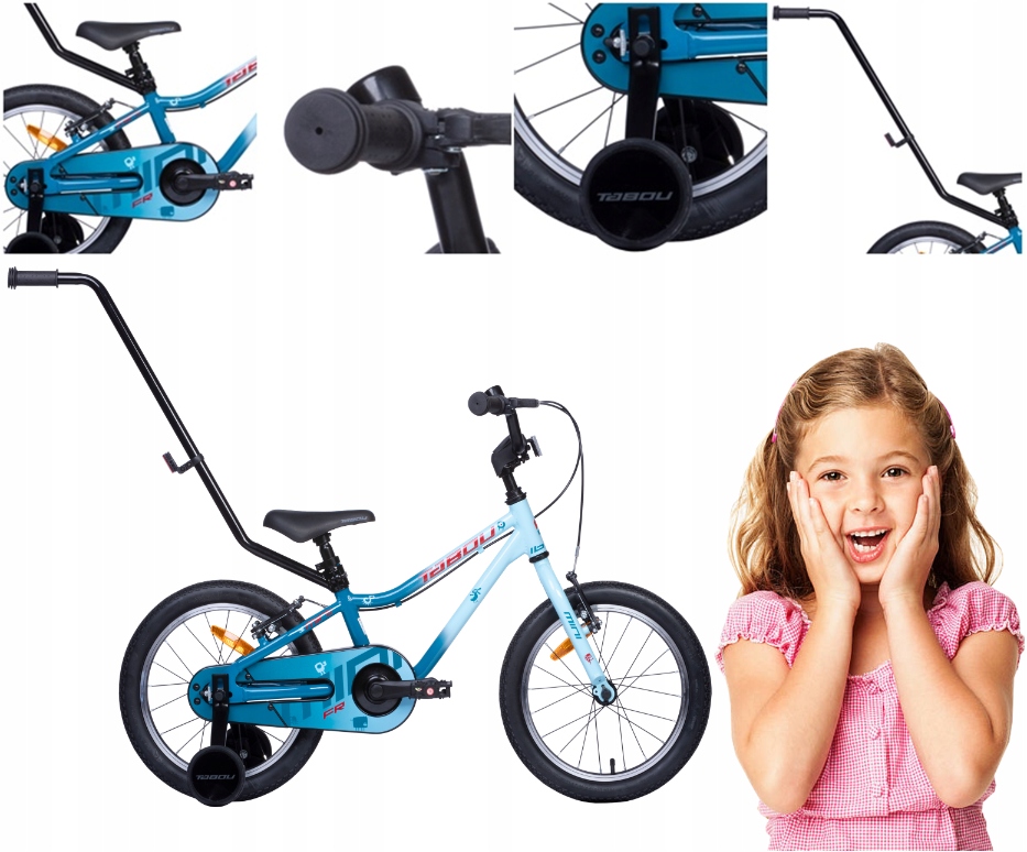 Dětské Kolo Tabou Mini Fr 12 Palců Pro Dívku, Lehké, 6,5 kg