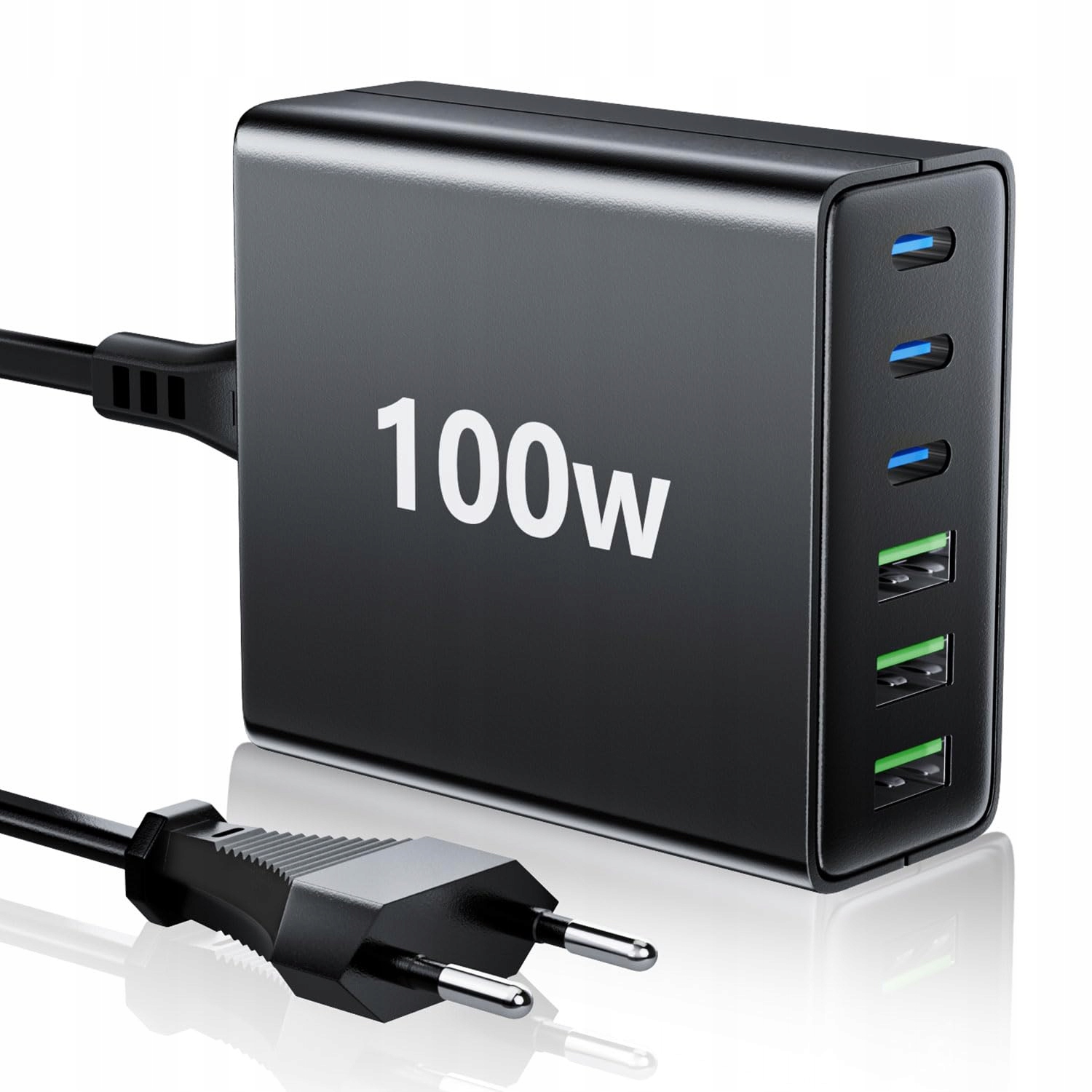 Hssns Nabíječka Usb C 100W 6-Port Rychlé nabíjení iPad iPhone Smartphony