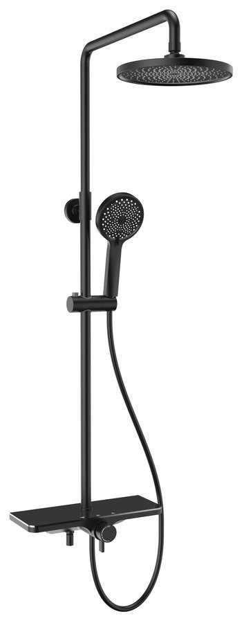 Striekací stĺp Arona s batériou a výplňou, čierny mat (SL210B) /ka/