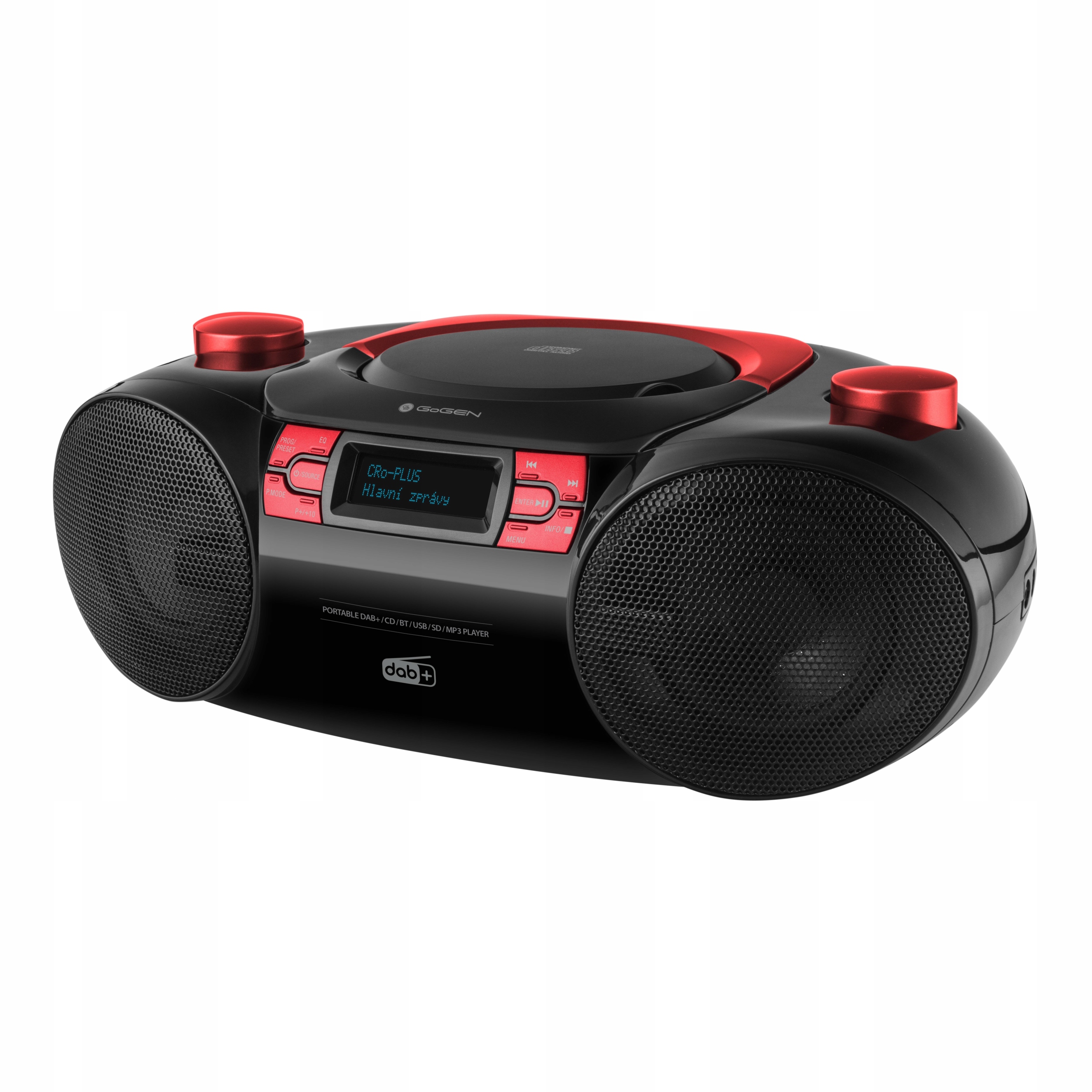 Бумбокс CD Bluetooth USB SD GoGEN FM Радіо DAB + порти USB mini-jack пристрій читання карт пам'яті інше