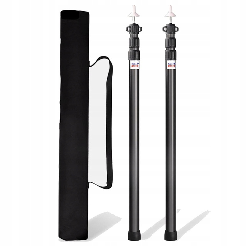 Nastavitelné Stanové Tyče, Tyče Ze Slitiny Hliníku 235 CM, 2KS