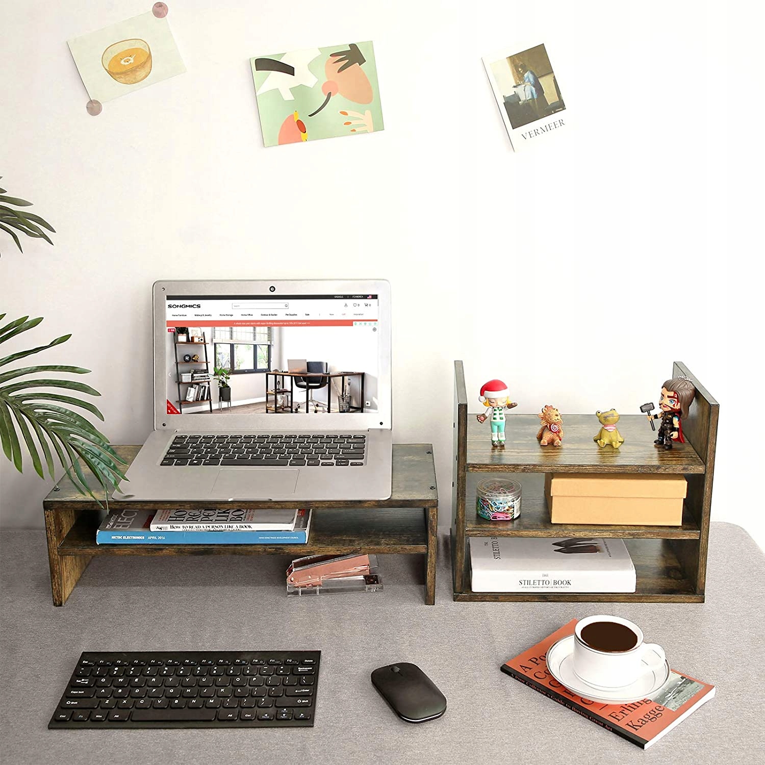 Stojak na monitor, 2 poziomy, stojak na laptopa, Stan opakowania oryginalne