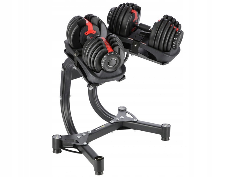 Zestaw hantli Hms SR52 (2 x 23.8 kg) stojak STR10 Pro