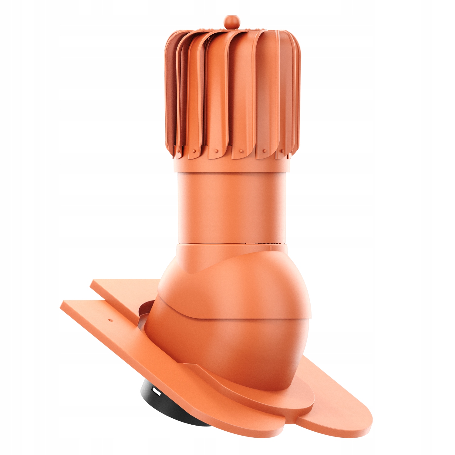 Větrací komín Otočný podlouhlý fi125 s korunkou Cihlový