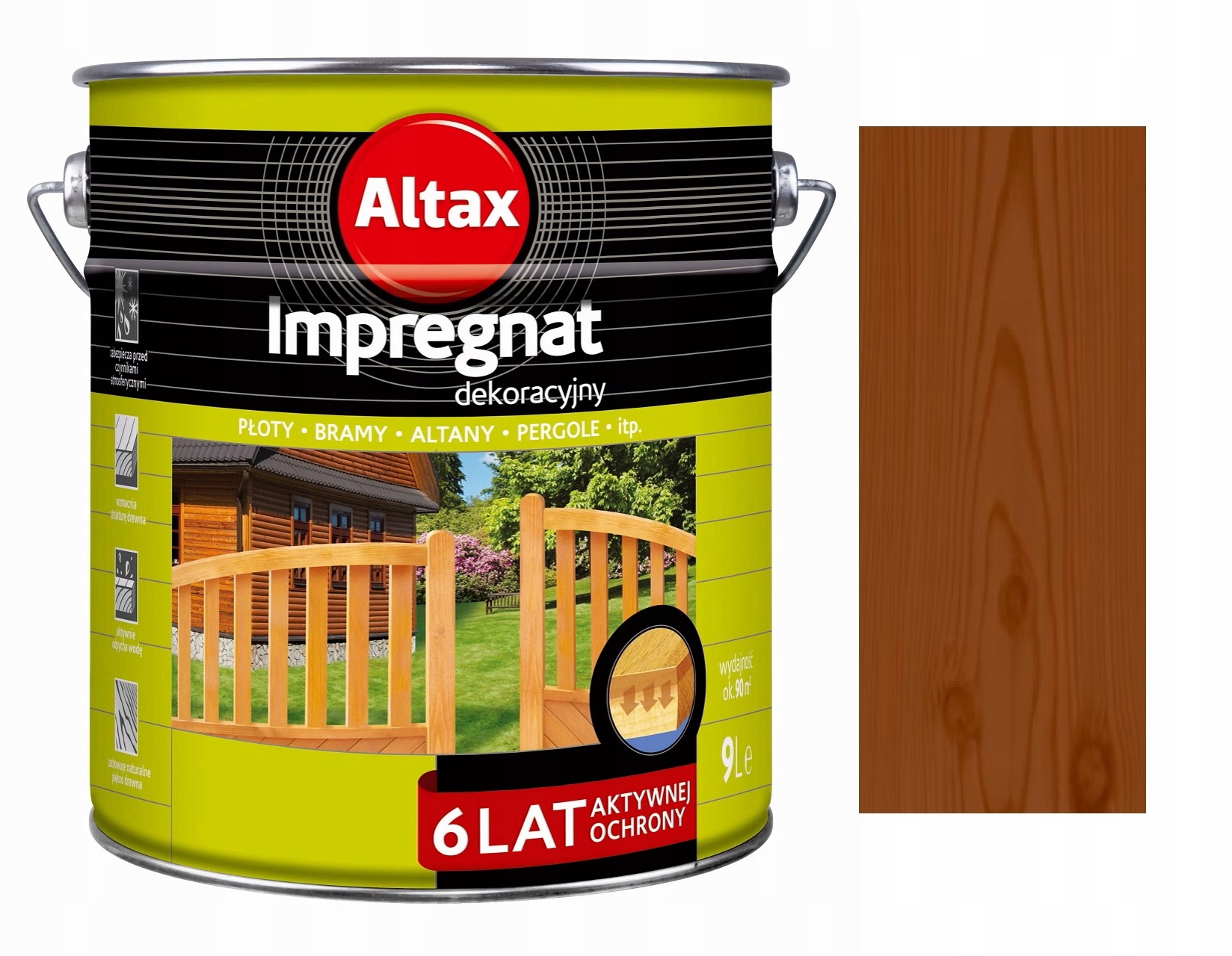 Altax Impregnat Dekoracyjny Do Drewna Merbau 9L
