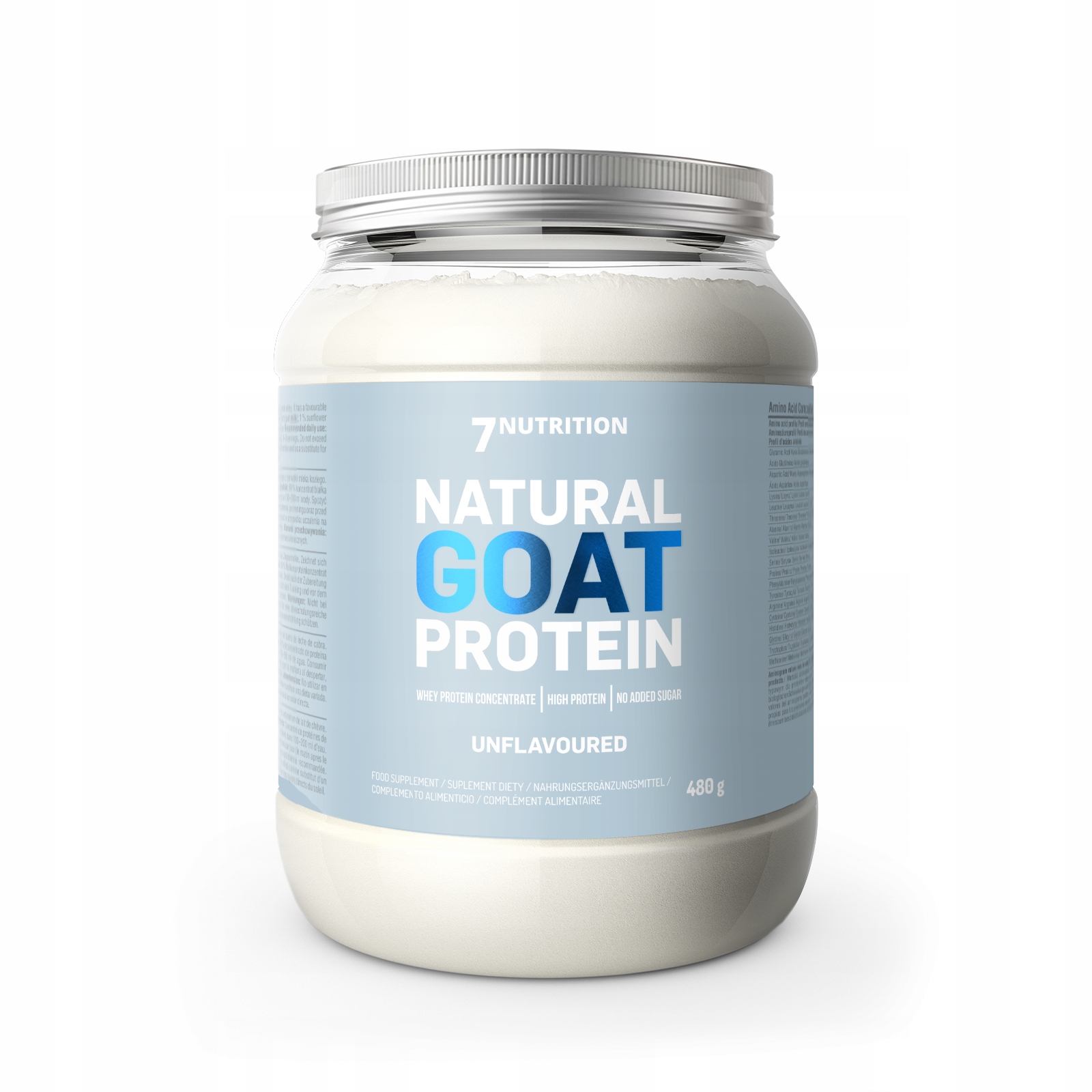 7Nutrition Natural Goat Protein Natural 480 g Wpc Koncentrát Kozí Protein