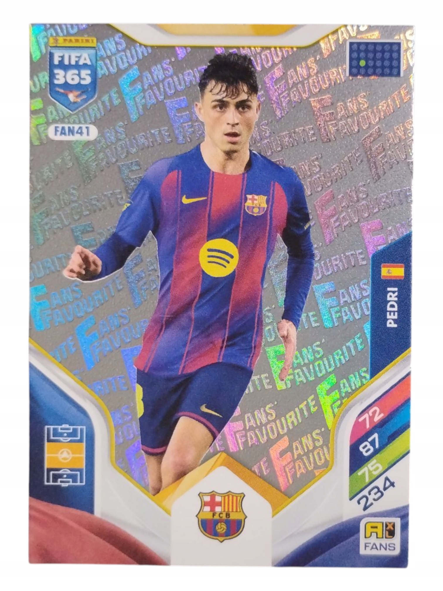 Panini Fifa 365 2026 Fans Favourite Pedri Fc Barcelona FAN41